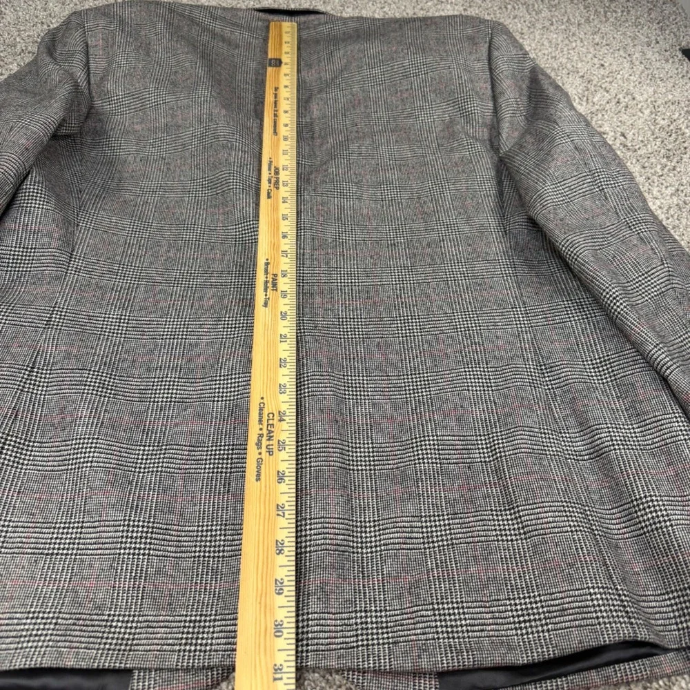 Brooks Brothers Loro Piana Wool Blazer Mens 46 Regular Grey‎ Glen Plaid